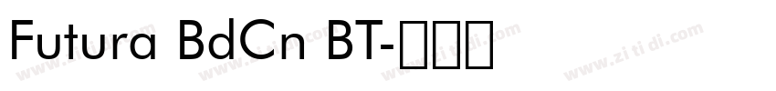 Futura BdCn BT字体转换